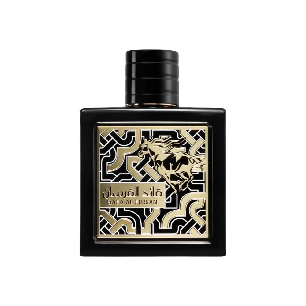 Qaed Al Fursan Black Eau de Parfum 90ml by Lattafa – pineapple, saffron & oud fragrance