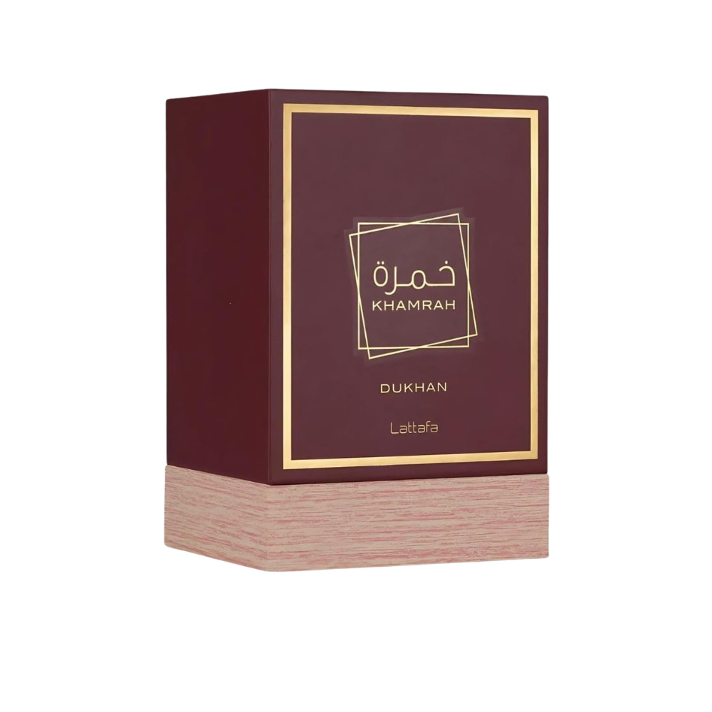 Khamrah Dukhan Eau de Parfum 100ml by Lattafa – tobacco, incense & praline fragrance